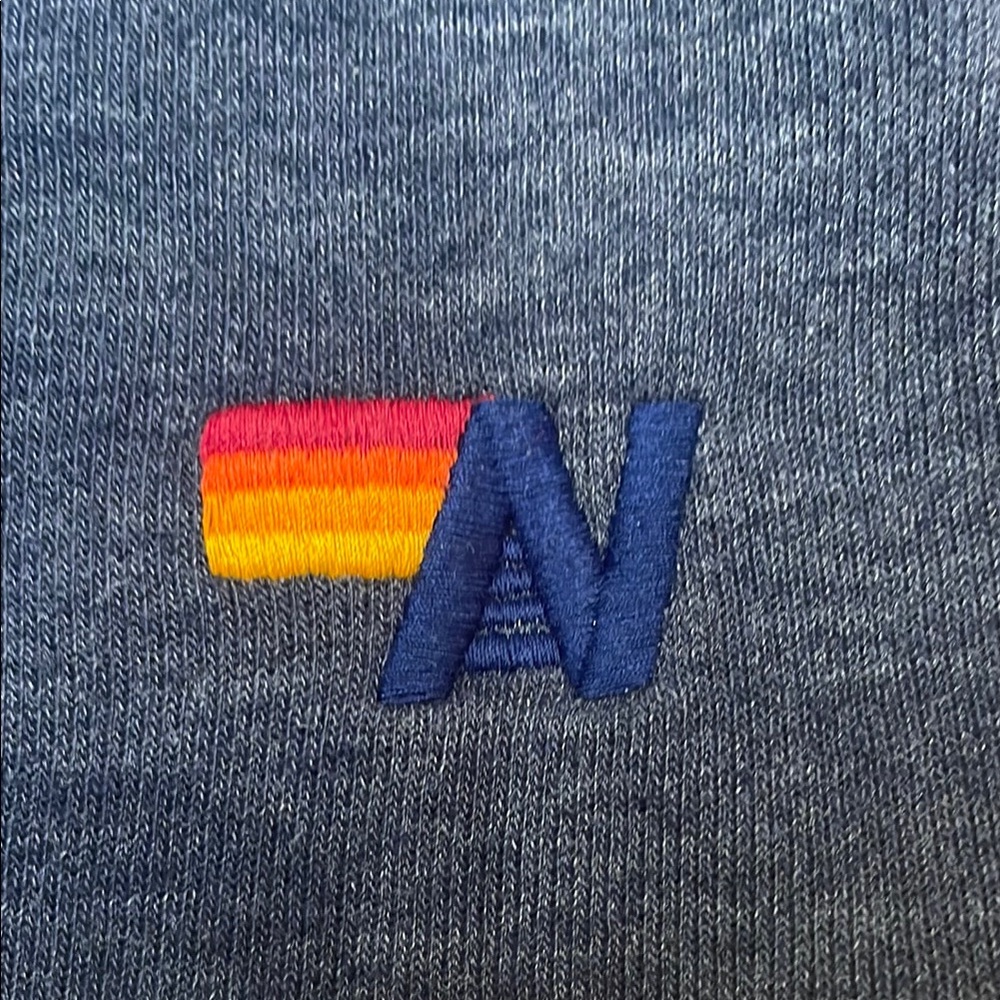 AVIATOR NATION RETRO Navy Sweatshirt with Neon Stripes - Picture 4 of 5
